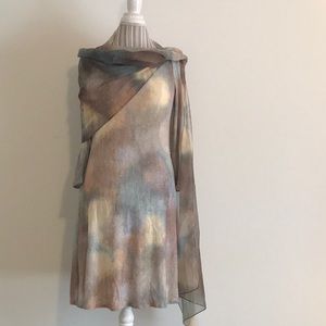 En Francais by Huey Waltzer dress with wrap